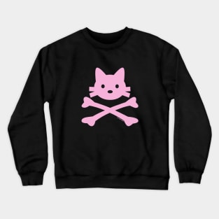 Kitty X-Bones Pink Classic Crewneck Sweatshirt